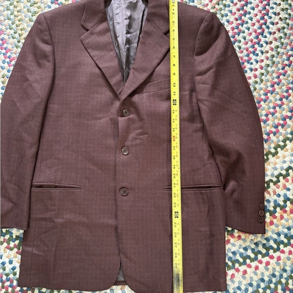 TRUSSINI Linea Nuova Suit jacket SZ 40R brown Fully Lined men’s - Picture 5 of 16